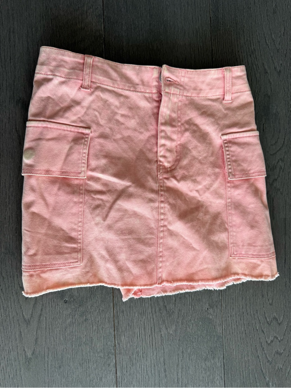 Altar’s state pink denim skirt